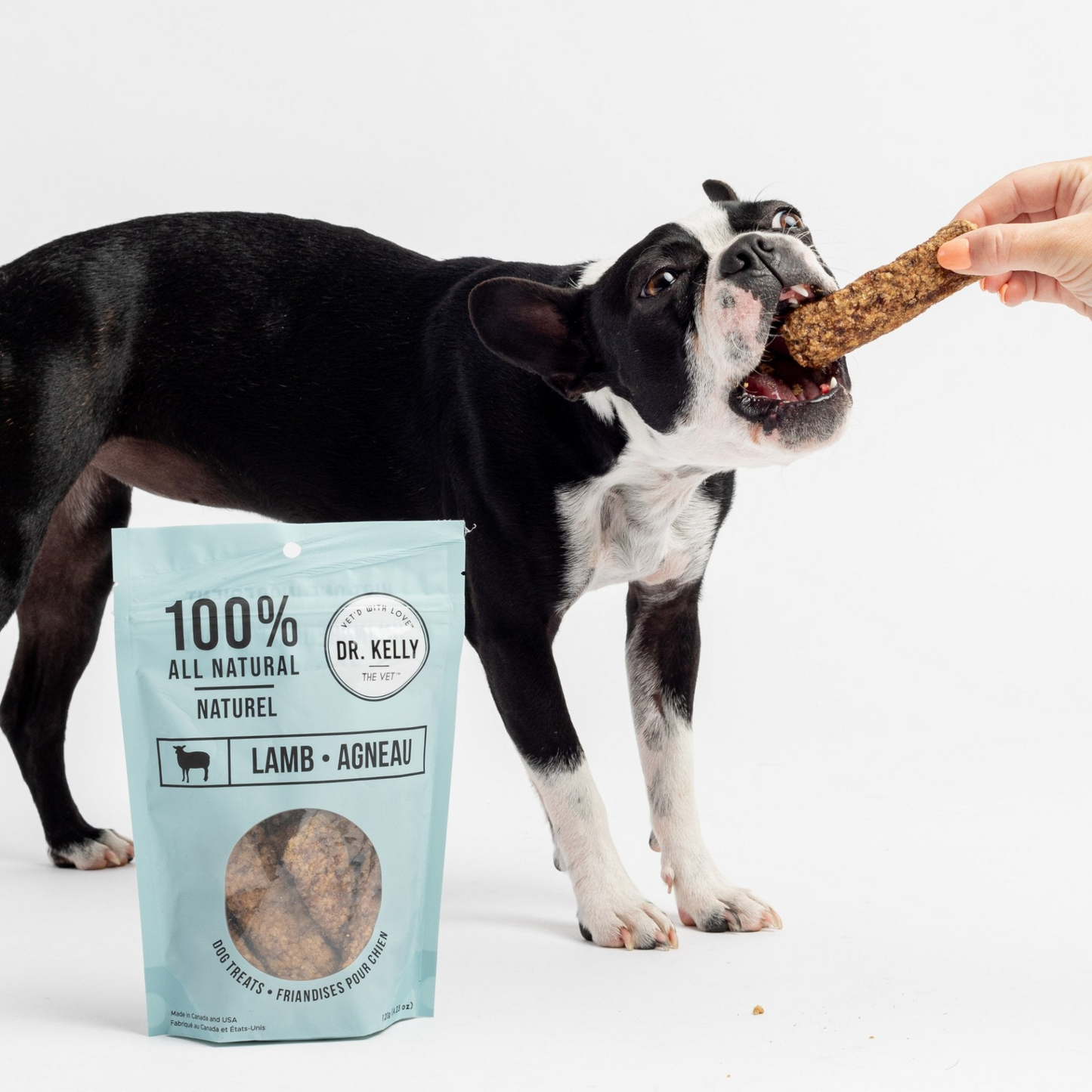 4 Pack - Dr. Kelly The Vet 100% Natural Dog Treats - Lamb 50g / each